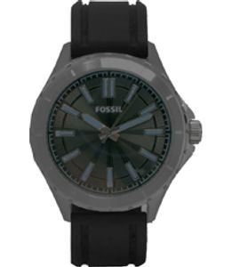 Horlogeband Fossil BQ1639 Silicoon Zwart 22mm