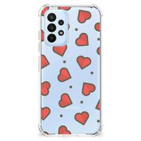 Samsung Galaxy A23 Doorzichtige Silicone Hoesje Hearts