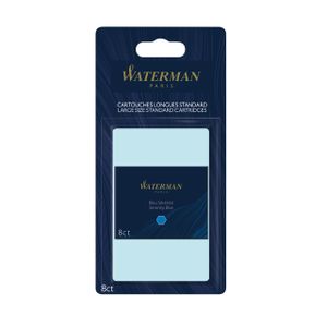 Inktpatroon Waterman internationaal Florida blauw blister Ãƒ 8 stuks