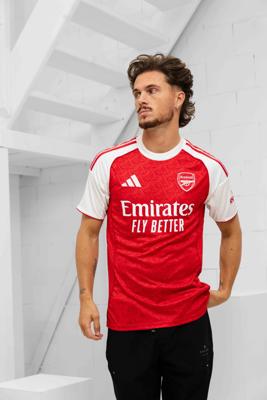 Arsenal Thuis Shirt Senior 2025/2026 - Maat S - Kleur: RoodWit | Soccerfanshop