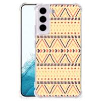 Samsung Galaxy S22 Doorzichtige Silicone Hoesje Aztec Yellow