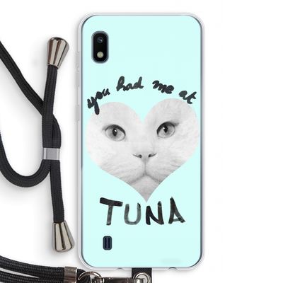 You had me at tuna: Samsung Galaxy A10 Transparant Hoesje met koord