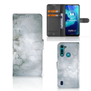 Hoesje Motorola G8 Power Lite Painting Grey