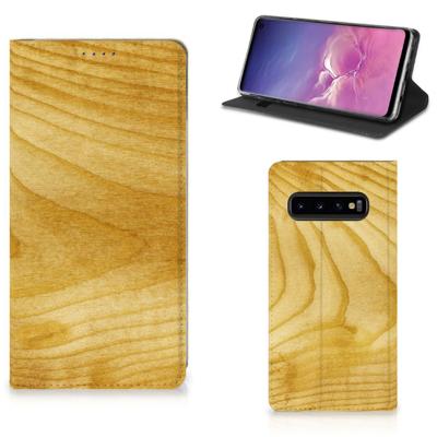 Samsung Galaxy S10 Book | Wallet Case | Licht Hout