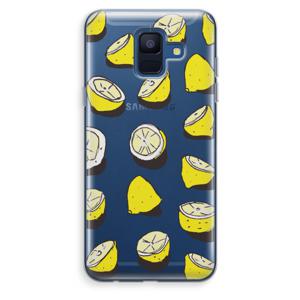 When Life Gives You Lemons...: Samsung Galaxy A6 (2018) Transparant Hoesje