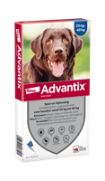 Advantix vlooien- en tekenpipet voor honden 400/2000 (25 tot 40 kg) 4 pipetten