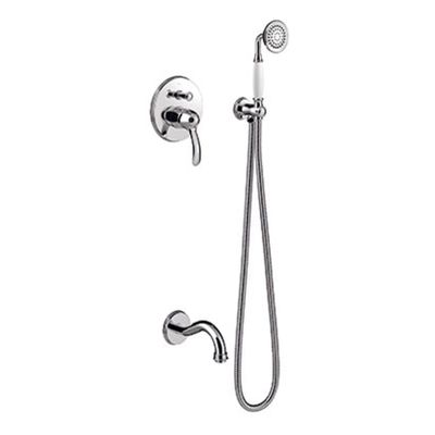 Badkraan Tres Clasic | Inbouw | Mengkraan | Incl.Inbouwdeel | 2-weg | Vintage | Chroom