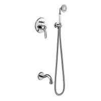 Badkraan Tres Clasic | Inbouw | Mengkraan | Incl.Inbouwdeel | 2-weg | Vintage | Chroom
