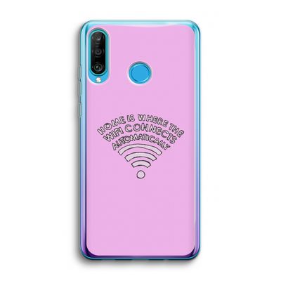 Home Is Where The Wifi Is: Huawei P30 Lite Transparant Hoesje