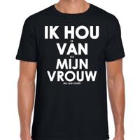 Ik hou er van als mijn vrouw mij laat skien - cadeau - t-shirt - zwart - heren - apres ski thema