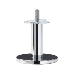 Massief stalen meubelpoot chroom rond ø 2,5 cm en hoogte 8 cm (M10)