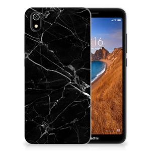 Xiaomi Redmi 7A TPU Siliconen Hoesje Marmer Zwart - Origineel Cadeau Vader