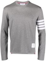 Thom Browne t-shirt à détail 4 bandes signature - Gris - thumbnail