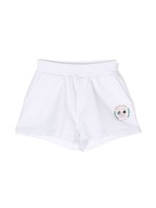 Chiara Ferragni Kids short à logo brodé - Blanc