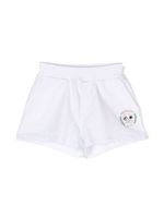 Chiara Ferragni Kids short à logo brodé - Blanc