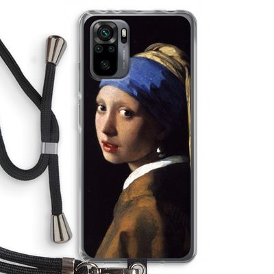 The Pearl Earring: Xiaomi Redmi Note 10 Pro Transparant Hoesje met koord