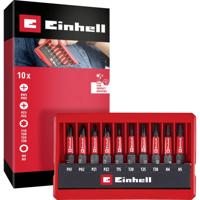 Einhell Impact Bit Taschenbox 10tlg 118653 Bitset 1/4 (6.3 mm), PH, PZ, Torx, Zeskant