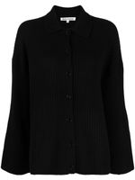 Reformation cardigan Fantino en cachemire à design nervuré - Noir