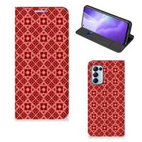 OPPO Find X3 Lite | Hoesje met Magneet | Batik Rood