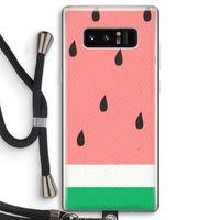 Watermeloen: Samsung Galaxy Note 8 Transparant Hoesje met koord