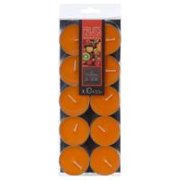 Atmosphera Geurtheelichtjes - 10x stuks - Exotisch Fruit geur - was/paraffine - 3,5 uur