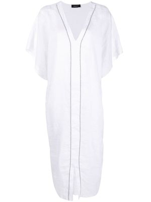 Fabiana Filippi robe-tunique en lin - Blanc