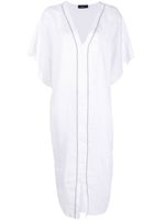 Fabiana Filippi robe-tunique en lin - Blanc Fabiana Filippi robe-tunique en lin - Blanc