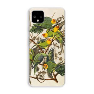 Carolinaparkiet: Pixel 4 XL Transparant Hoesje