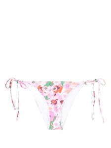 GANNI bas de bikini à fleurs - Rose