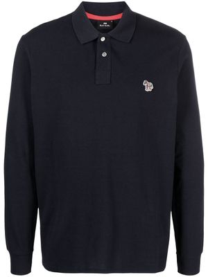 PS Paul Smith polo à patch logo - Bleu