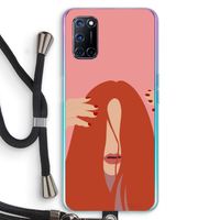 Woke up like this: Oppo A52 Transparant Hoesje met koord