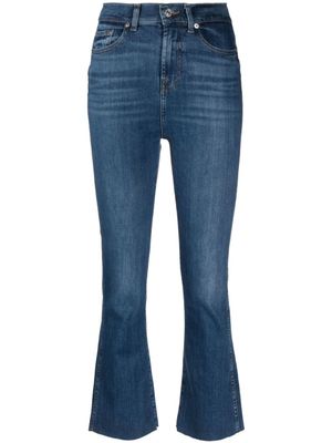7 For All Mankind jean court à taille haute - Bleu