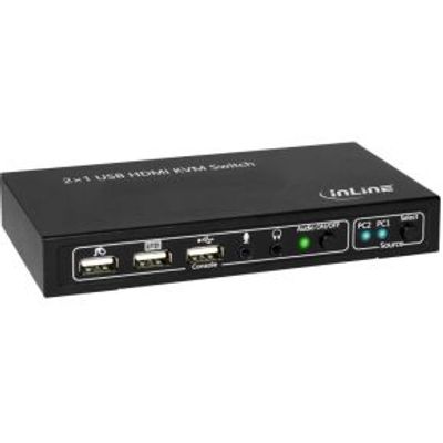 InLine 62602I Zwart KVM-switch