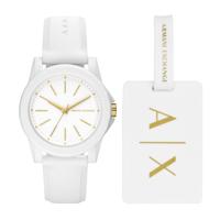 Horlogeband Armani Ax7126 Rubber Wit 20mm