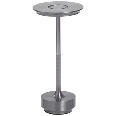 Leen Bakker - Tafellamp Lux USB LED - 27,5x13x13 Cm - Metaal - Zwart