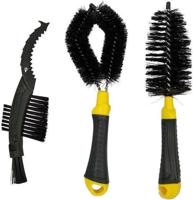 Dunlop fietsborstelset geel/zwart 3-delig
