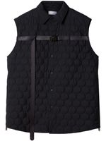 Off-White gilet matelassé à boucle - Noir