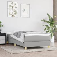 Boxspring met matras stof lichtgrijs 100x200 cm SKU: V3144151