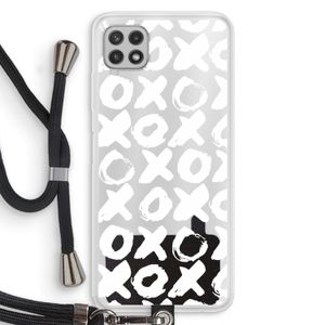 XOXO: Samsung Galaxy A22 4G Transparant Hoesje met koord