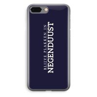 Blijve plakken in Negenduust: iPhone 8 Plus Transparant Hoesje