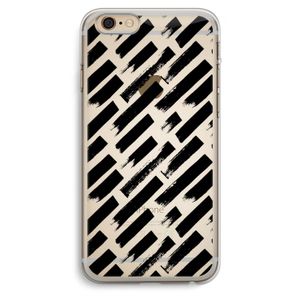 Zwarte vegen: iPhone 6 Plus / 6S Plus Transparant Hoesje