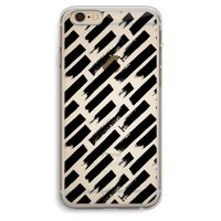 Zwarte vegen: iPhone 6 Plus / 6S Plus Transparant Hoesje