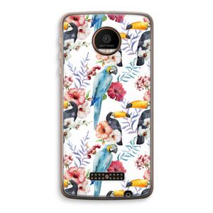 Bloemen tukan: Motorola Moto Z Force Transparant Hoesje