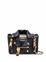 Moschino sac à bandoulière Biker en cuir - Noir