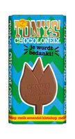 Tony's Chocolonely - Je Wordt Bedankt Reep 180 Gram 15 Stuks