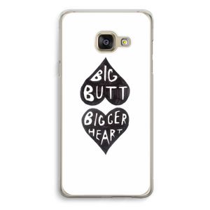 Big butt bigger heart: Samsung Galaxy A3 (2016) Transparant Hoesje