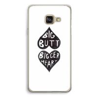 Big butt bigger heart: Samsung Galaxy A3 (2016) Transparant Hoesje