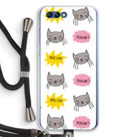 Meow: Honor 10 Transparant Hoesje met koord