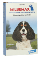 Milbemax Tabletten Puppy/Kleine hond <5kg 2 tabl.