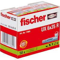 Universeelplug UX 6 x 35 R met kraag Plug
